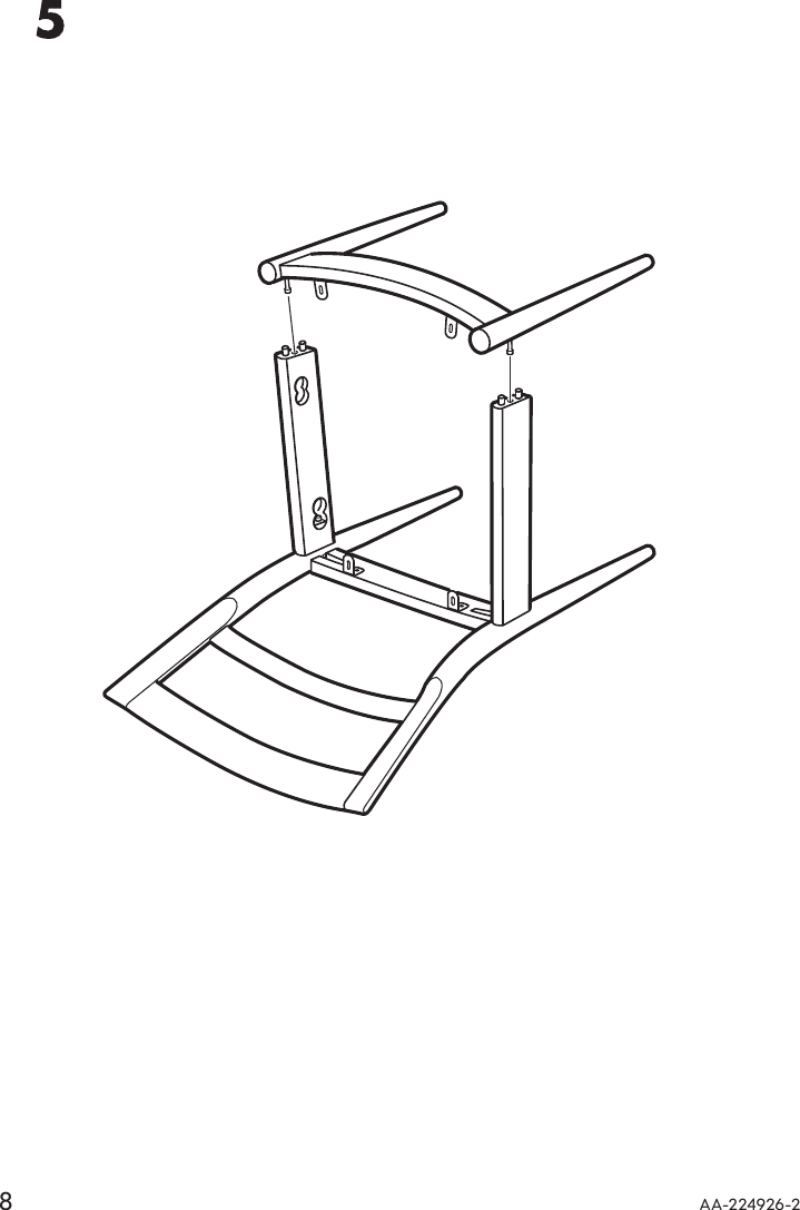 Page 8 of 12 - Ikea Ikea-Ikea-Stockholm-Dining-Chair-Assembly-Instruction