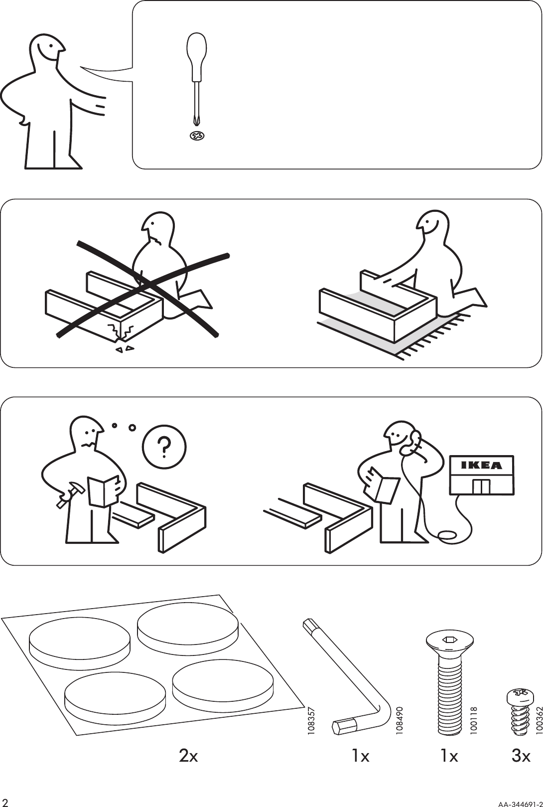 Page 2 of 8 - Ikea Ikea-Ikea-Stockholm-Side-Table-14-Assembly-Instruction
