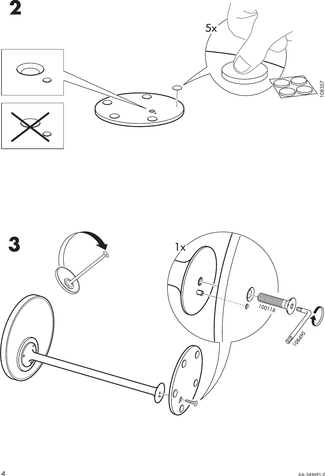 Page 4 of 8 - Ikea Ikea-Ikea-Stockholm-Side-Table-14-Assembly-Instruction