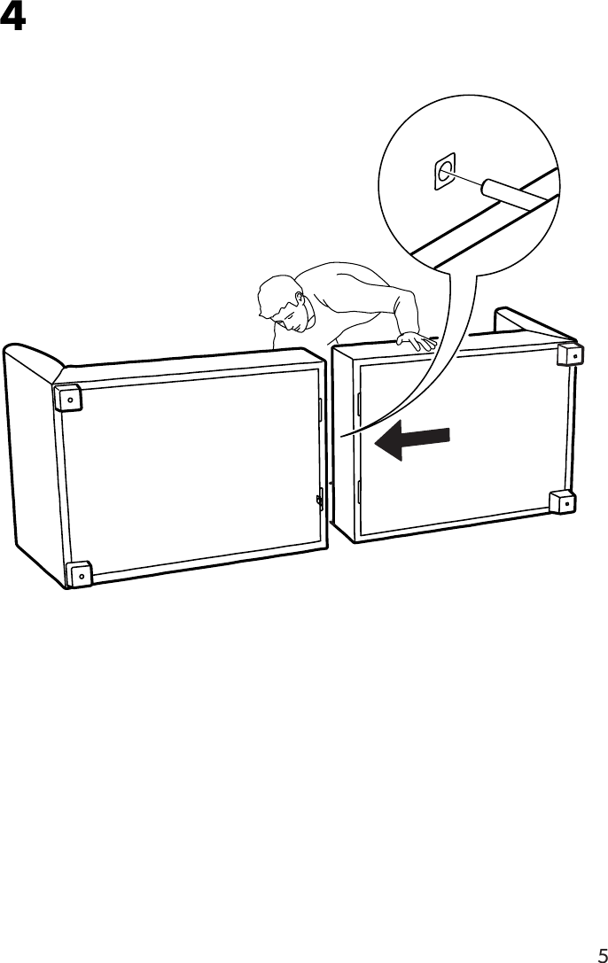 Page 5 of 8 - Ikea Ikea-Ikea-Stockholm-Sofa-Frame-3-5-Seat-Assembly-Instruction