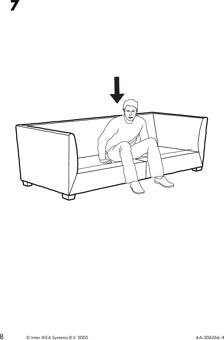 Page 8 of 8 - Ikea Ikea-Ikea-Stockholm-Sofa-Frame-3-5-Seat-Assembly-Instruction