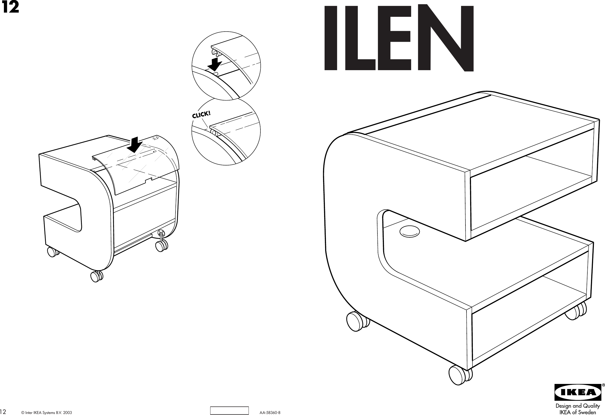 Page 1 of 6 - Ikea Ikea-Ilen-Side-Table-Tv-Bench-20X20-Assembly-Instruction-9  Ikea-ilen-side-table-tv-bench-20x20-assembly-instruction
