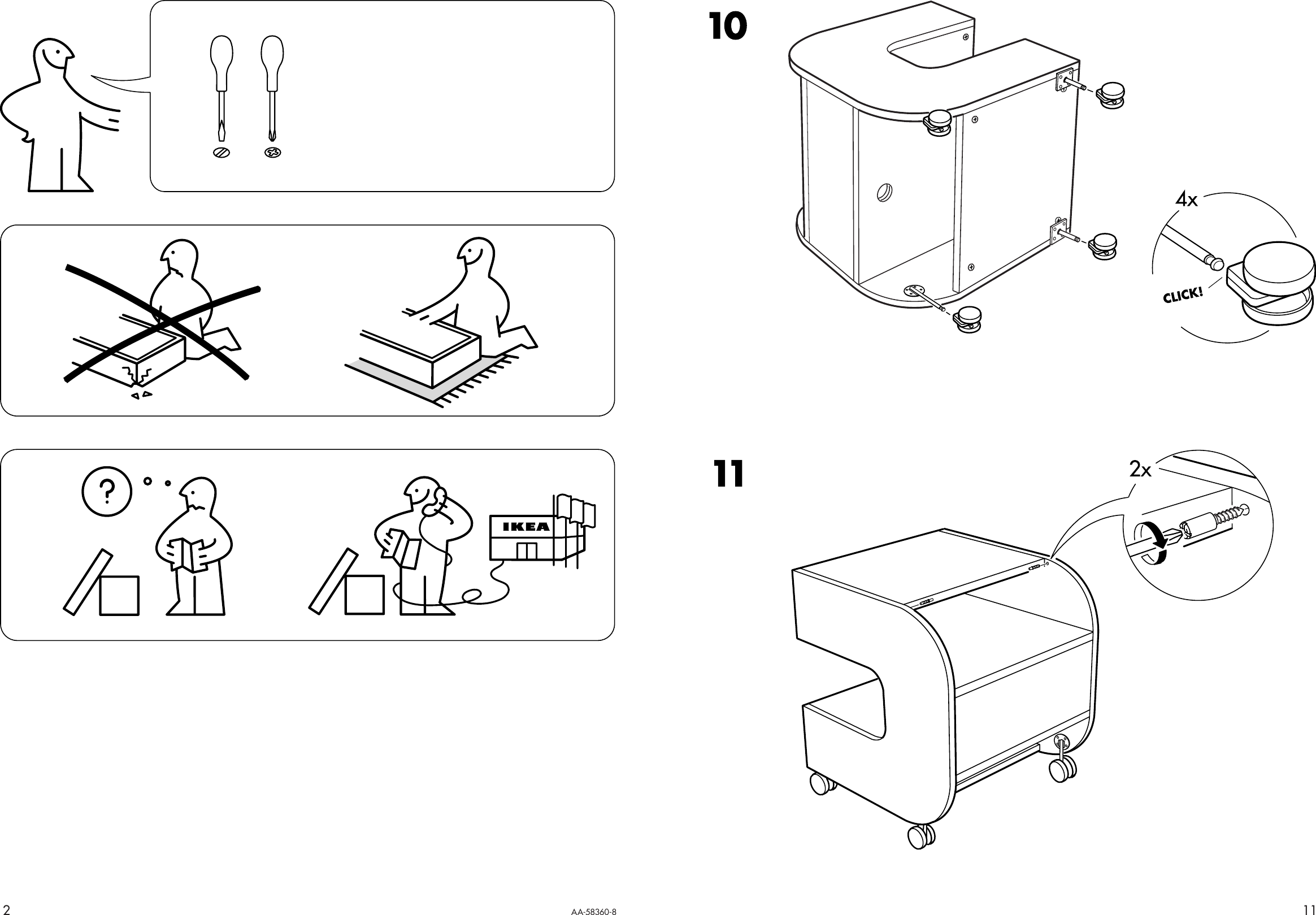 Page 2 of 6 - Ikea Ikea-Ilen-Side-Table-Tv-Bench-20X20-Assembly-Instruction-9  Ikea-ilen-side-table-tv-bench-20x20-assembly-instruction