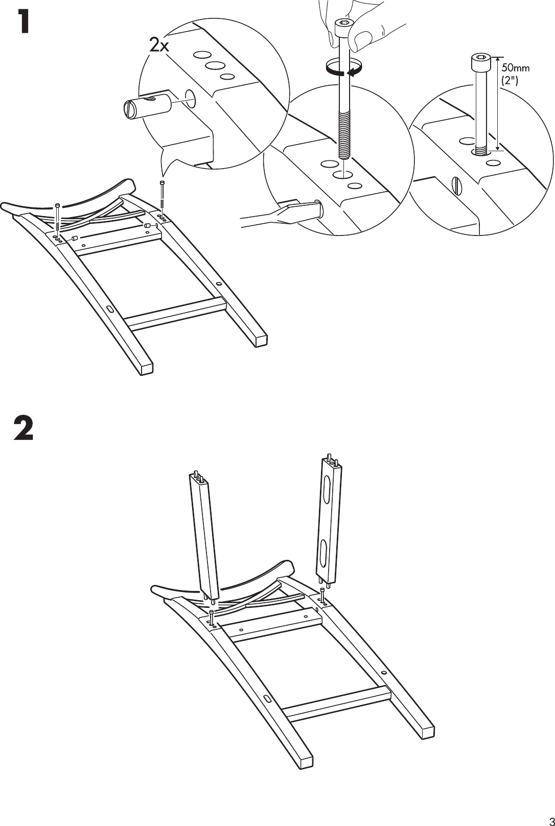 Page 3 of 8 - Ikea Ikea-Ingolf-Bar-Stool-W-Backrst-29-1-8-Assembly-Instruction