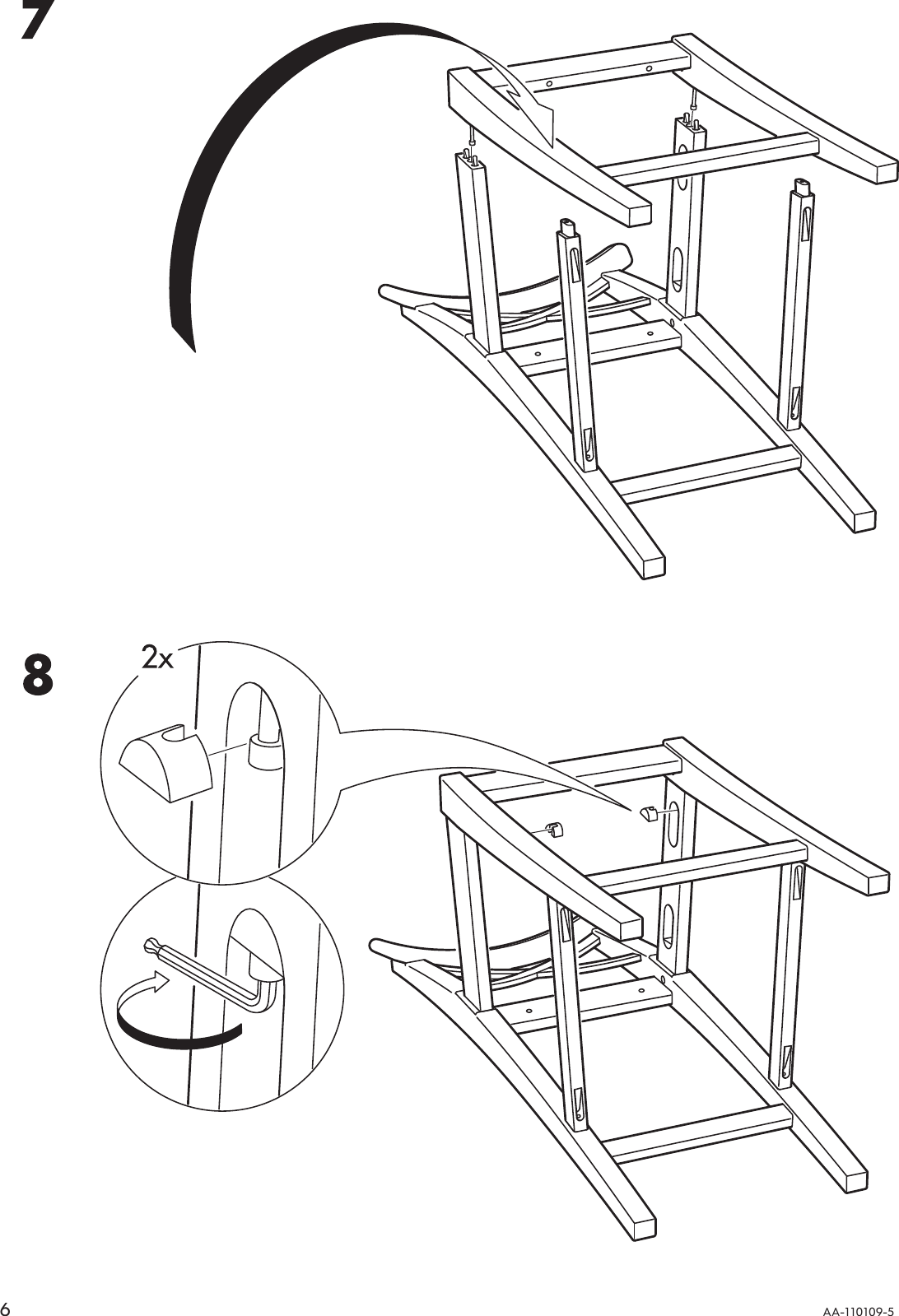Page 6 of 8 - Ikea Ikea-Ingolf-Bar-Stool-W-Backrst-29-1-8-Assembly-Instruction