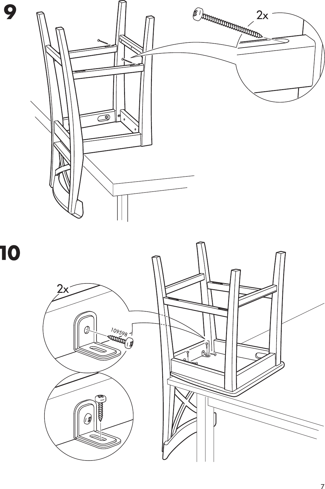 Page 7 of 8 - Ikea Ikea-Ingolf-Bar-Stool-W-Backrst-29-1-8-Assembly-Instruction