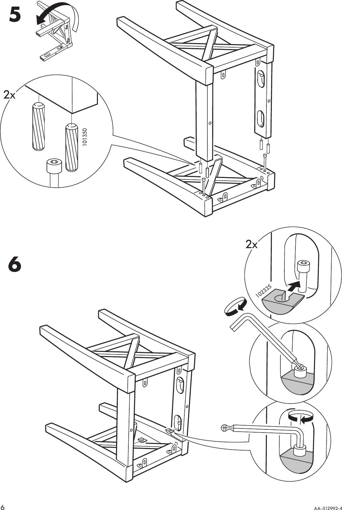 Page 6 of 8 - Ikea Ikea-Ingolf-Stool-Assembly-Instruction