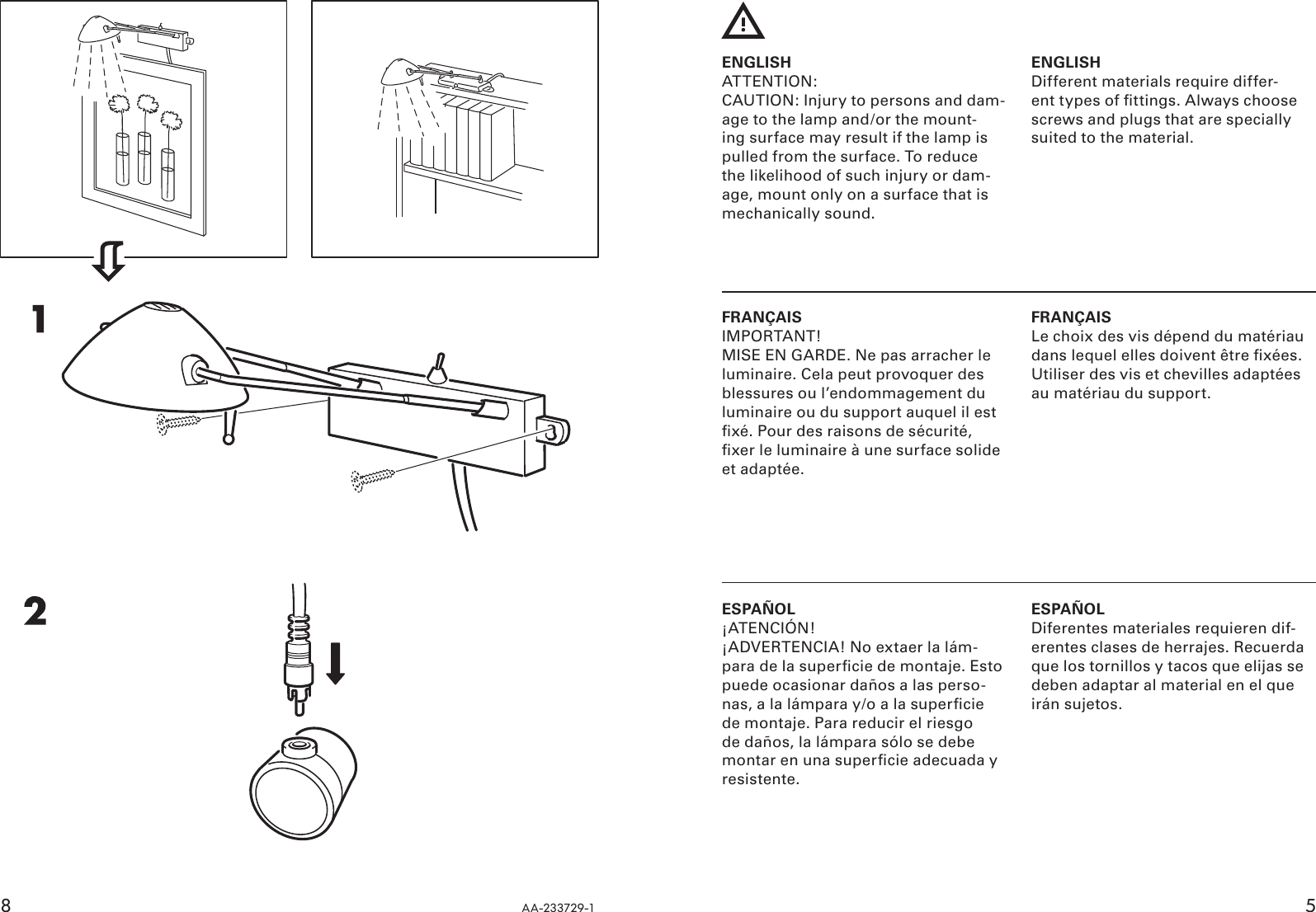 Page 5 of 6 - Ikea Ikea-Inreda-Bookcase-Picture-Light-Assembly-Instruction