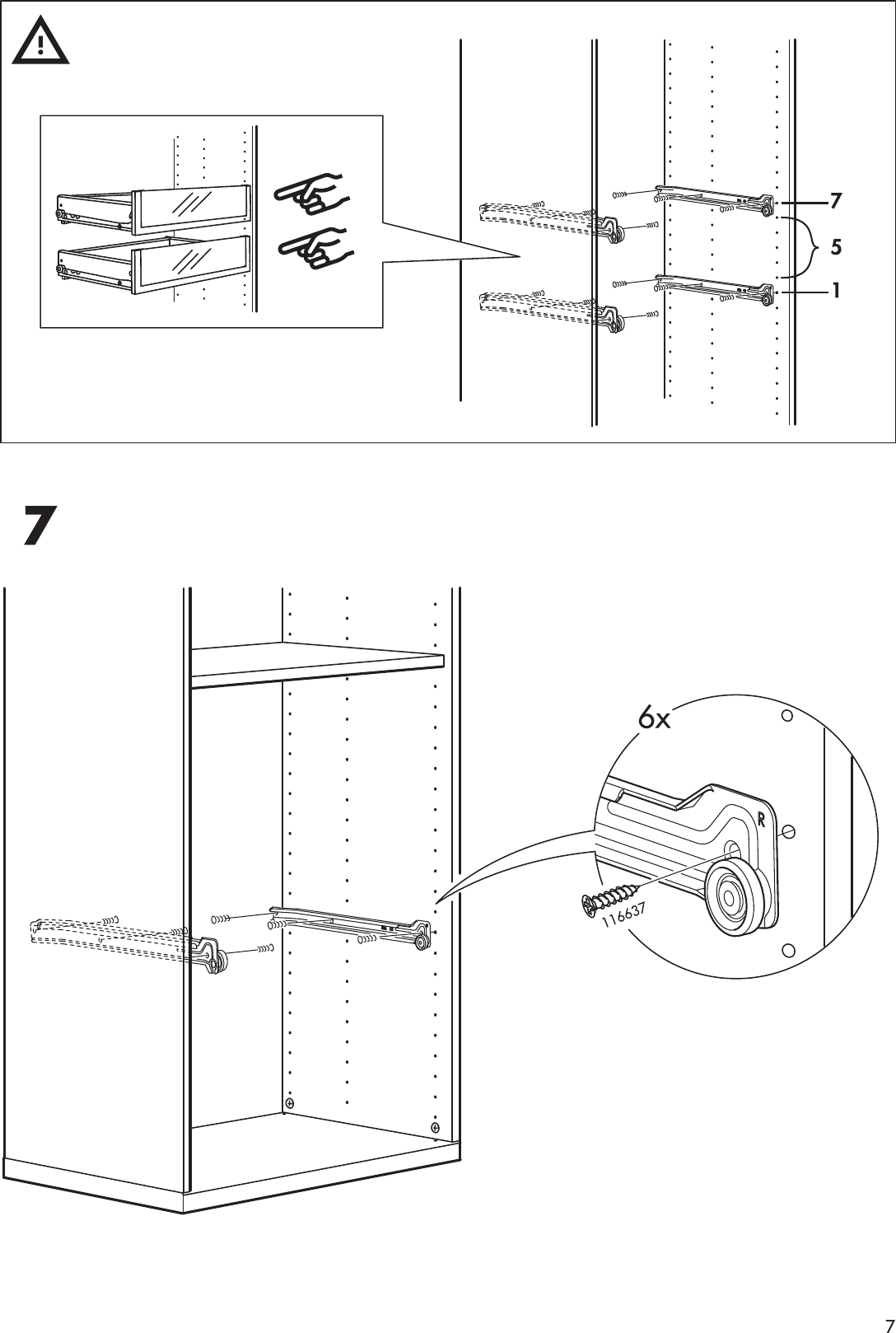 Page 7 of 8 - Ikea Ikea-Inreda-Drawer-23-5-8X15-3-4-Assembly-Instruction