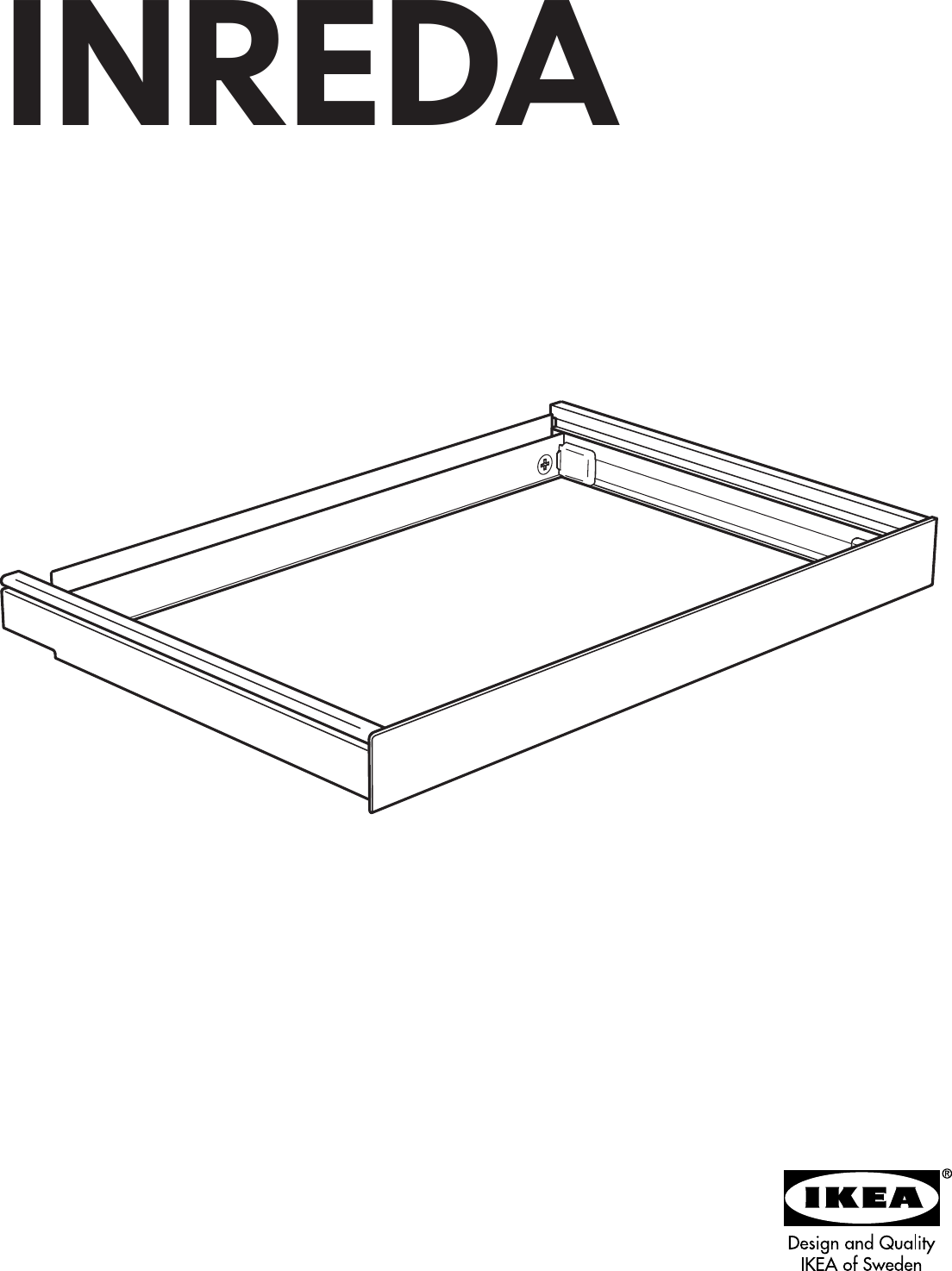 Page 1 of 12 - Ikea Ikea-Inreda-Pull-Out-Frame-Assembly-Instruction