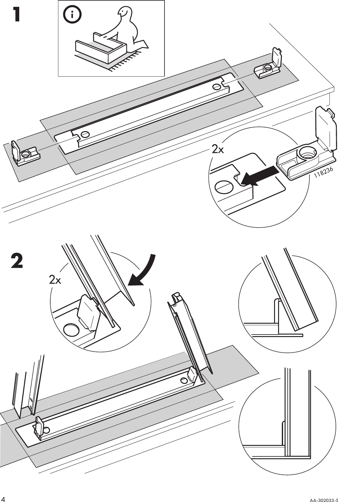 Page 4 of 12 - Ikea Ikea-Inreda-Pull-Out-Frame-Assembly-Instruction
