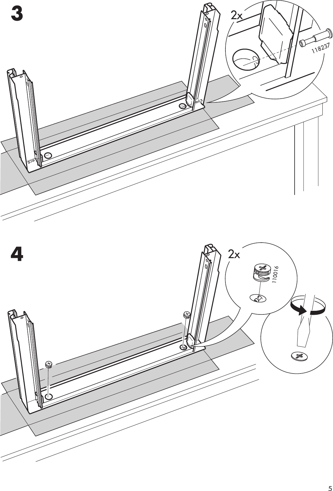 Page 5 of 12 - Ikea Ikea-Inreda-Pull-Out-Frame-Assembly-Instruction