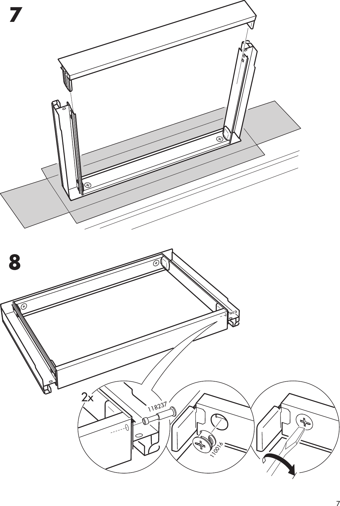 Page 7 of 12 - Ikea Ikea-Inreda-Pull-Out-Frame-Assembly-Instruction