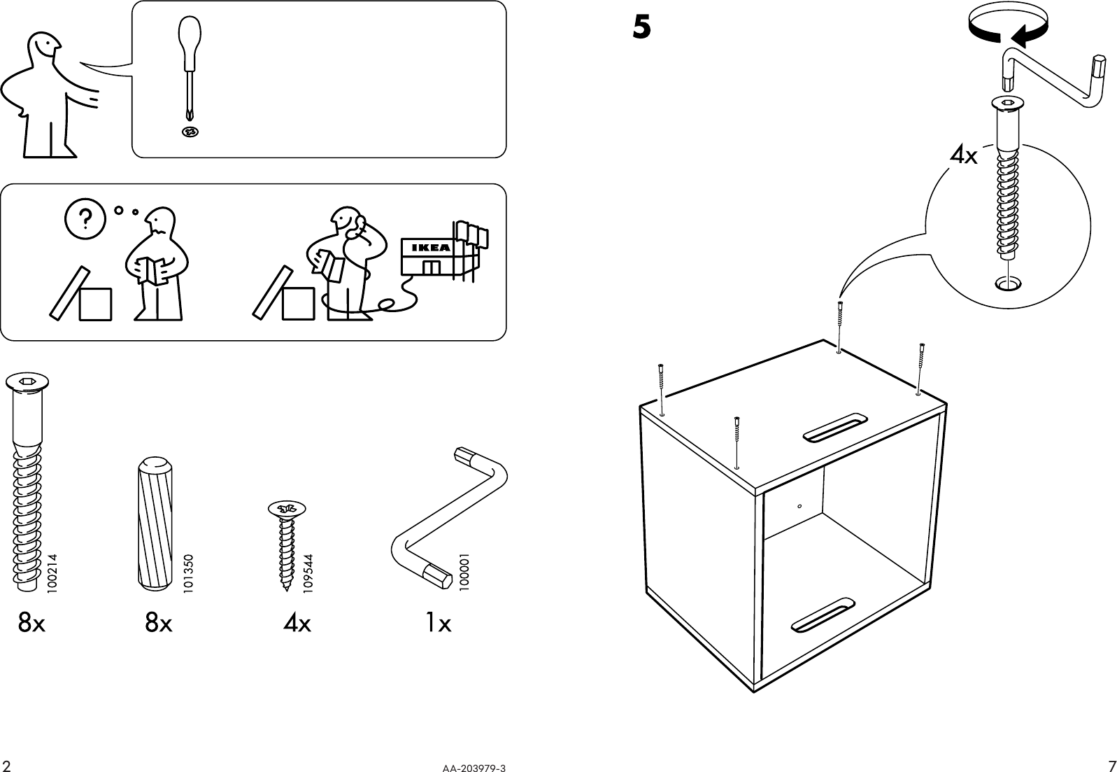 Page 2 of 4 - Ikea Ikea-Ivar-Box-15X15X11-Assembly-Instruction