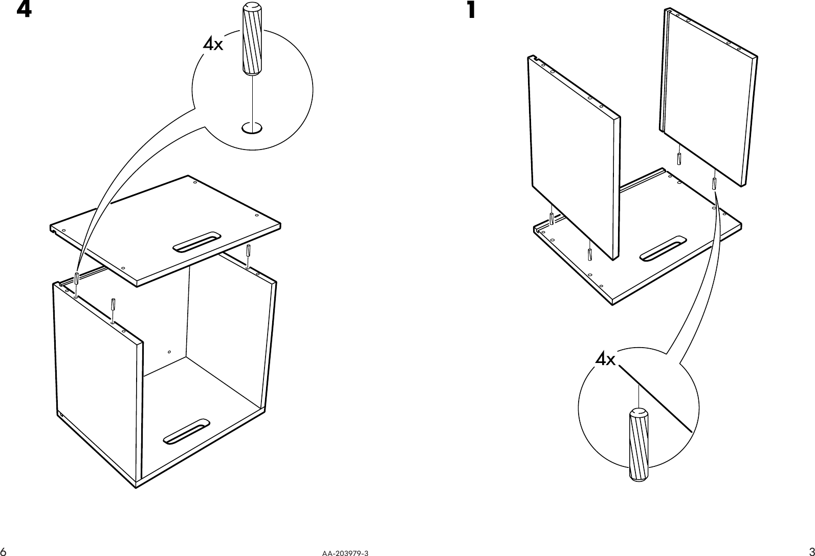 Page 3 of 4 - Ikea Ikea-Ivar-Box-15X15X11-Assembly-Instruction