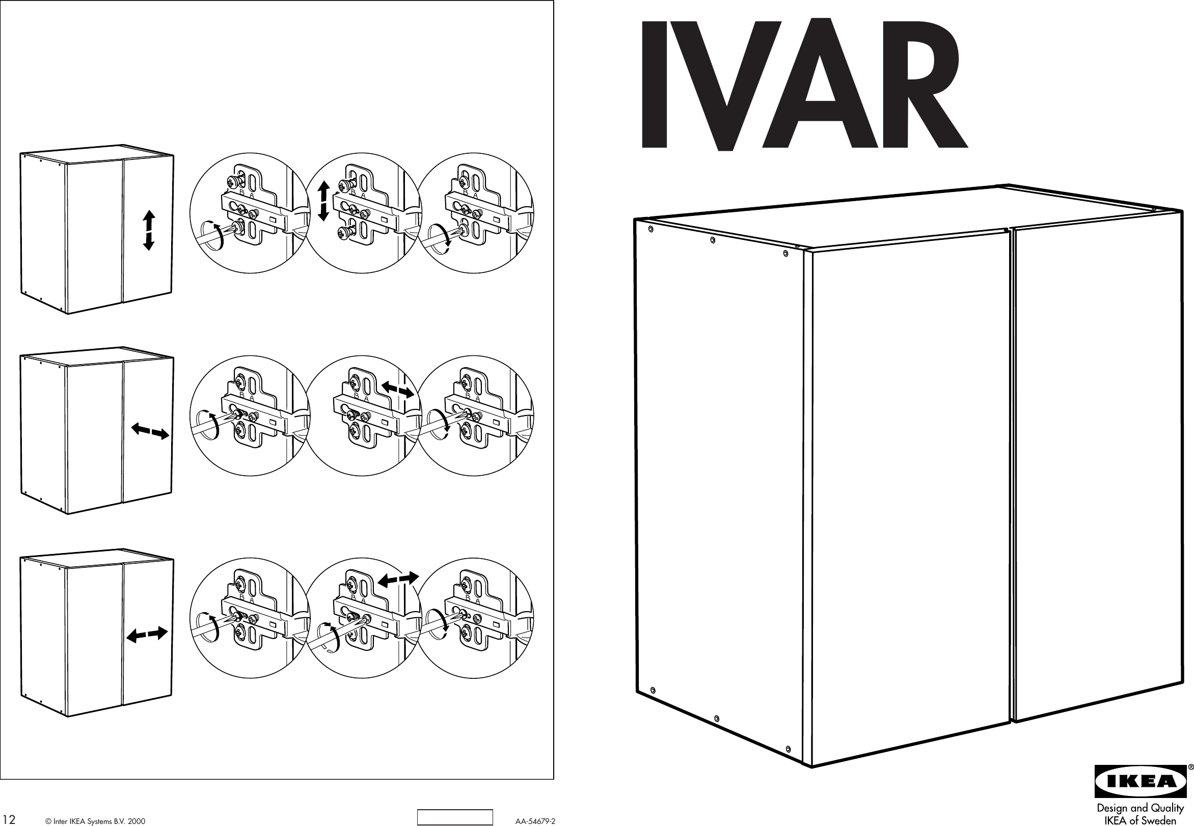 Page 1 of 6 - Ikea Ikea-Ivar-Cabinet-32X20X33-Assembly-Instruction-6  Ikea-ivar-cabinet-32x20x33-assembly-instruction