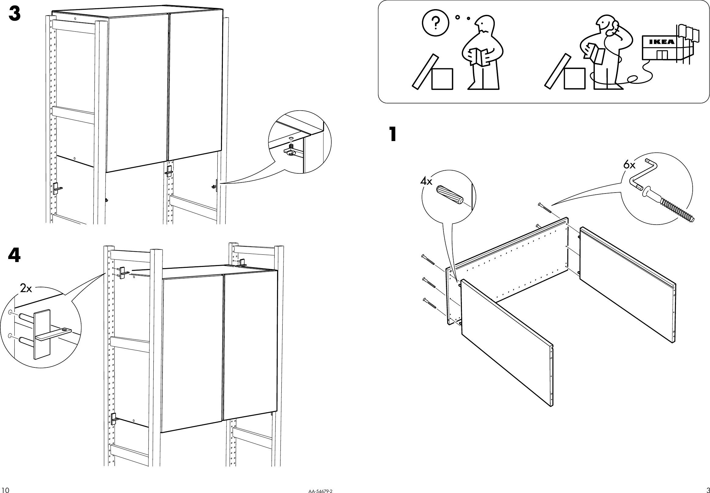 Page 3 of 6 - Ikea Ikea-Ivar-Cabinet-32X20X33-Assembly-Instruction-6  Ikea-ivar-cabinet-32x20x33-assembly-instruction