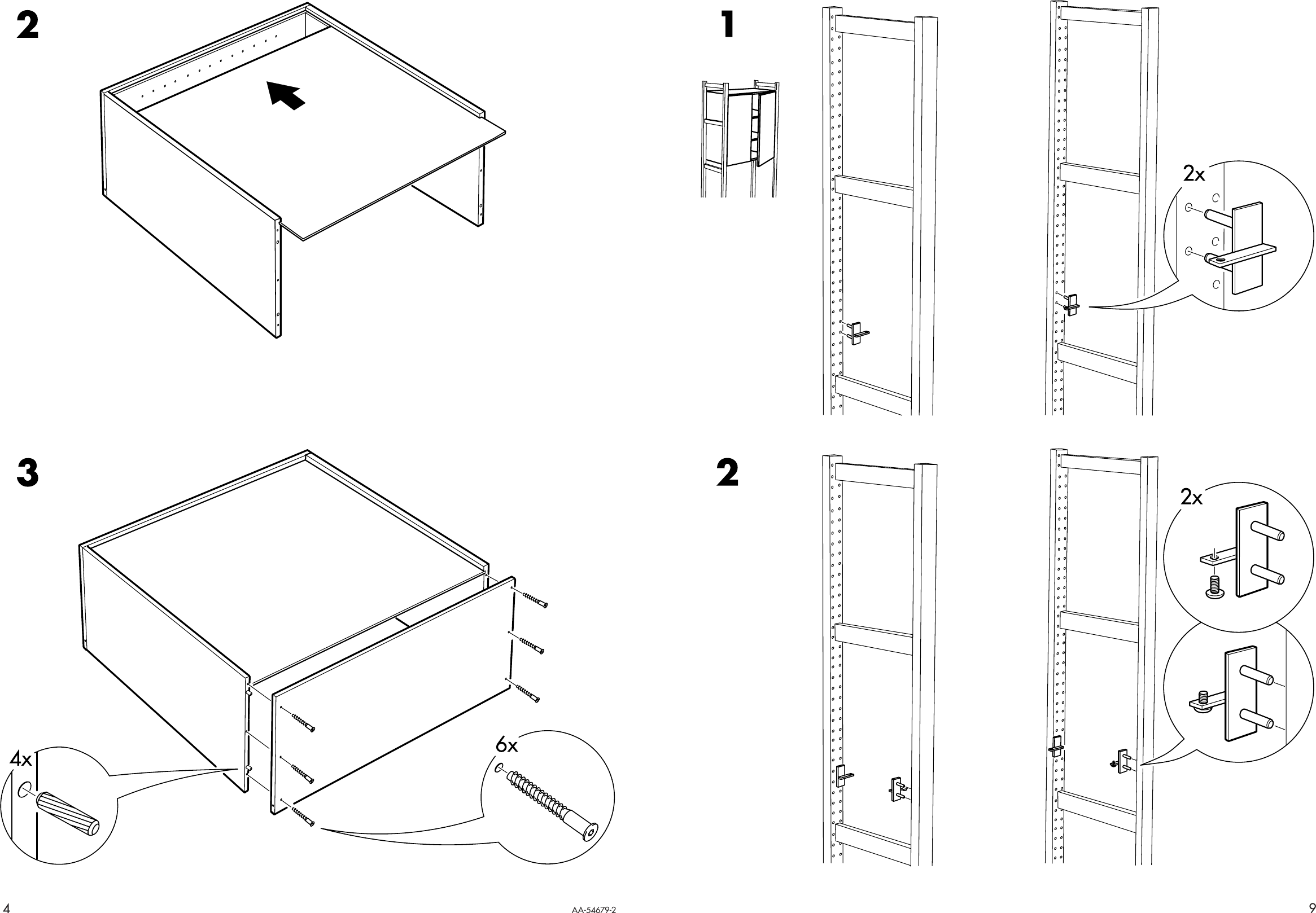 Page 4 of 6 - Ikea Ikea-Ivar-Cabinet-32X20X33-Assembly-Instruction-6  Ikea-ivar-cabinet-32x20x33-assembly-instruction