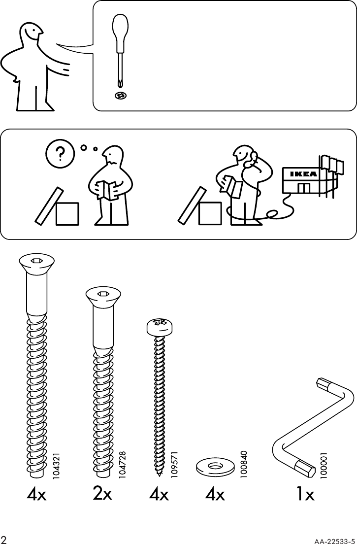 Page 2 of 4 - Ikea Ikea-Ivar-Chair-Pine-Assembly-Instruction