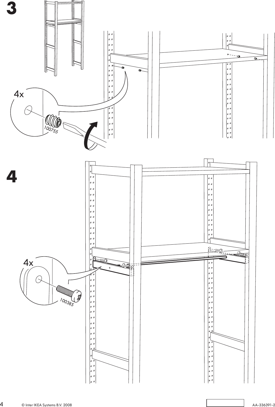Page 4 of 4 - Ikea Ikea-Ivar-Clothes-Rail-Assembly-Instruction