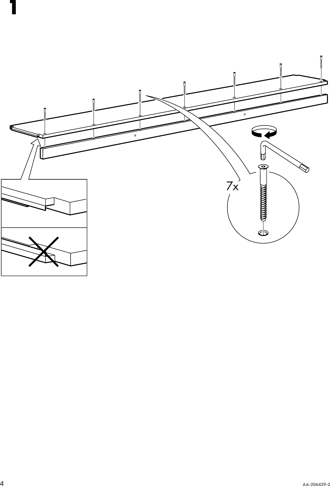 Page 4 of 8 - Ikea Ikea-Ivar-Shelf-82-5-8X11-3-4-Assembly-Instruction