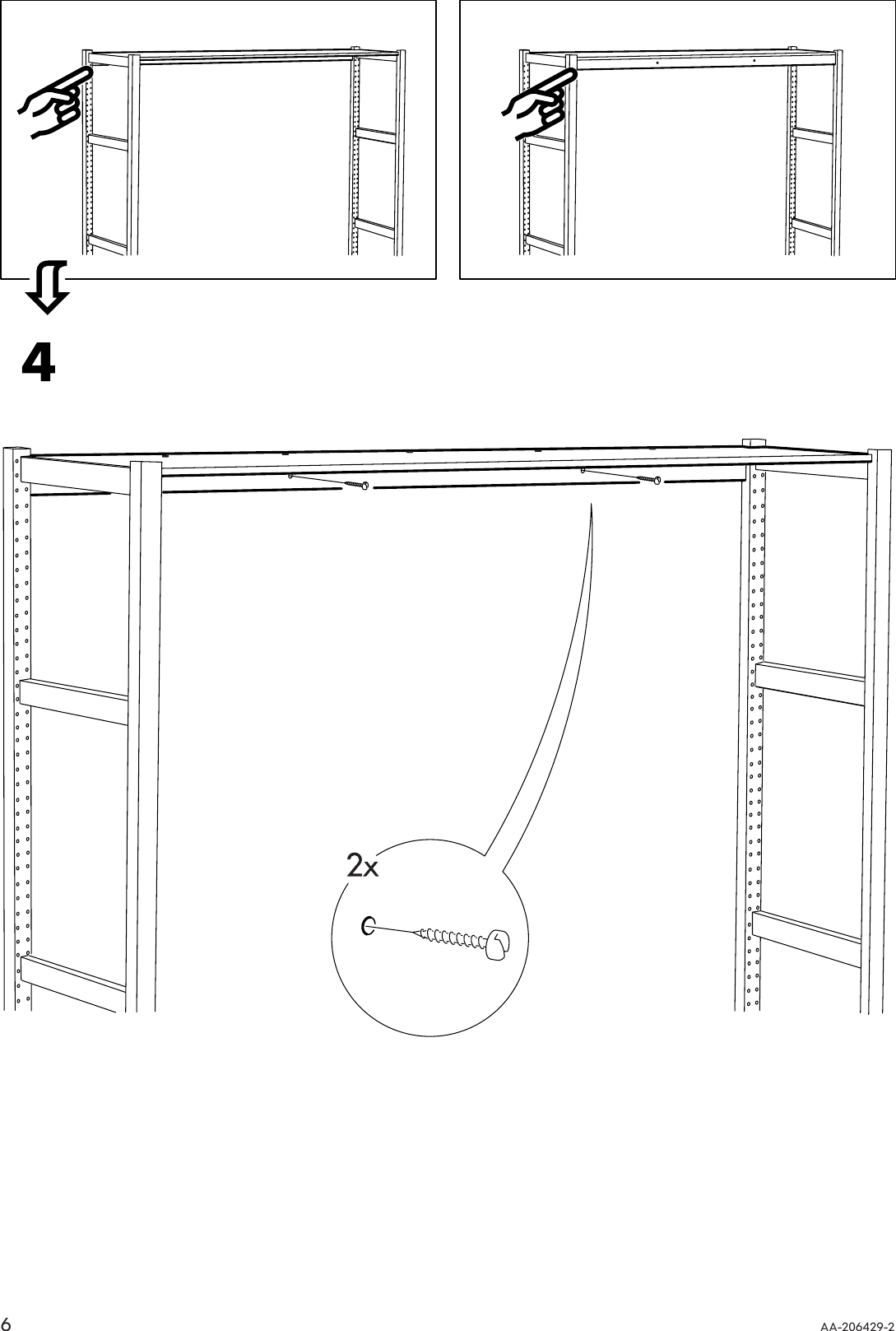 Page 6 of 8 - Ikea Ikea-Ivar-Shelf-82-5-8X11-3-4-Assembly-Instruction
