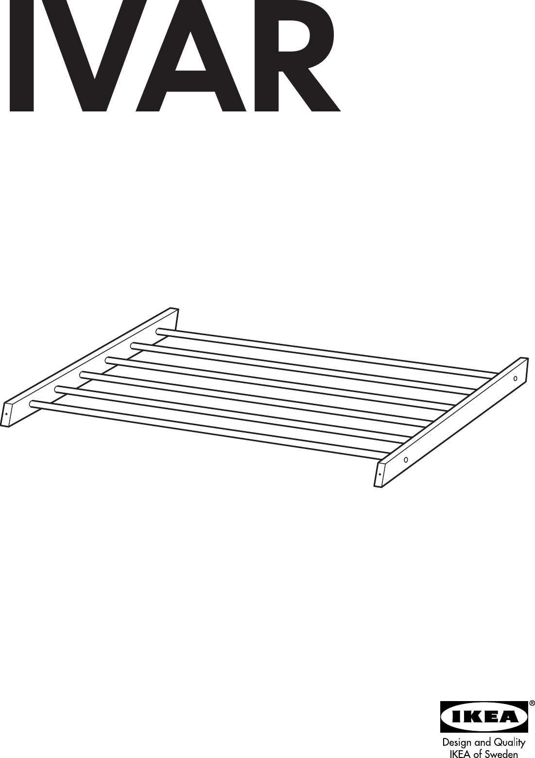 Page 1 of 4 - Ikea Ikea-Ivar-Shoe-Rack-Assembly-Instruction