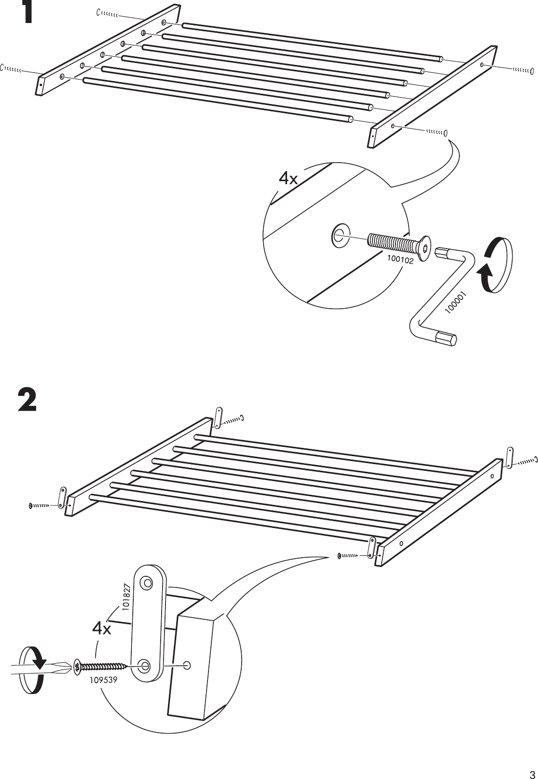 Page 3 of 4 - Ikea Ikea-Ivar-Shoe-Rack-Assembly-Instruction