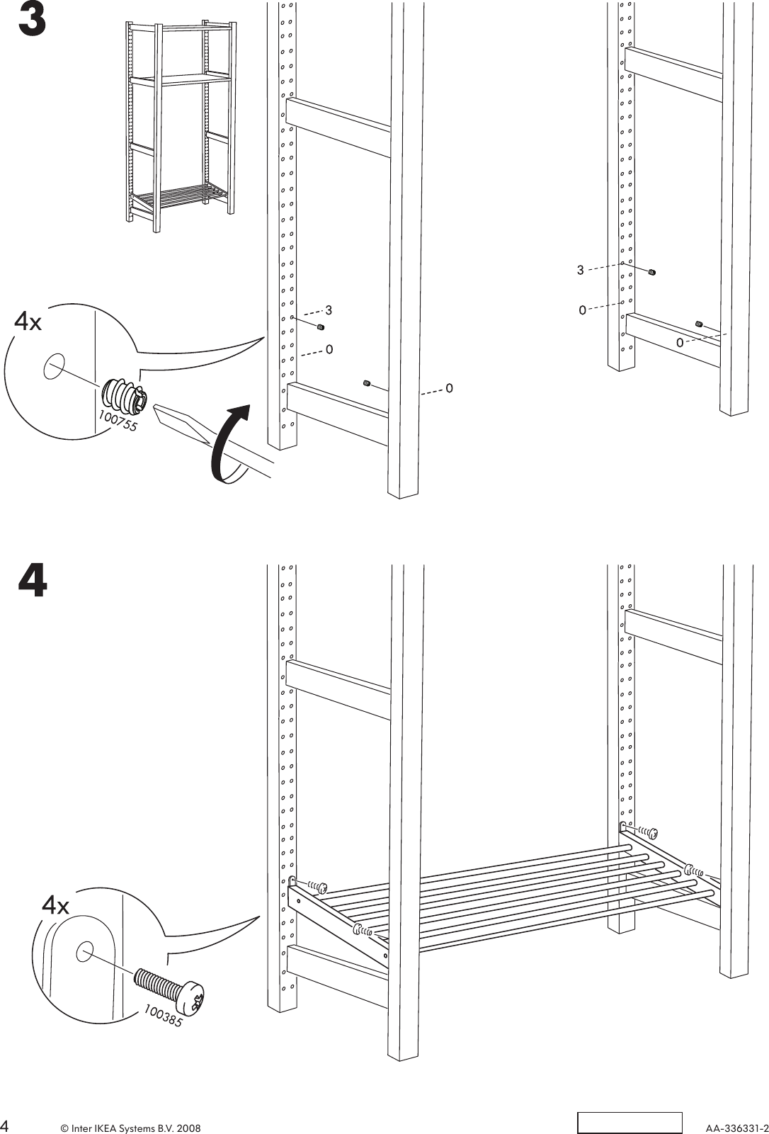 Page 4 of 4 - Ikea Ikea-Ivar-Shoe-Rack-Assembly-Instruction