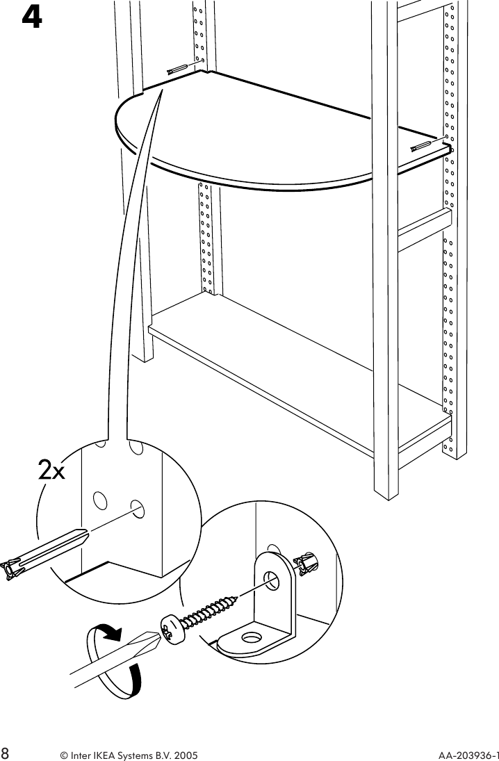 Page 8 of 8 - Ikea Ikea-Ivar-Table-Top-32-5-8X25-5-8-Assembly-Instruction