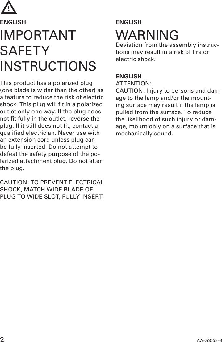 Page 2 of 8 - Ikea Ikea-Januari-Cord-Set-Assembly-Instruction
