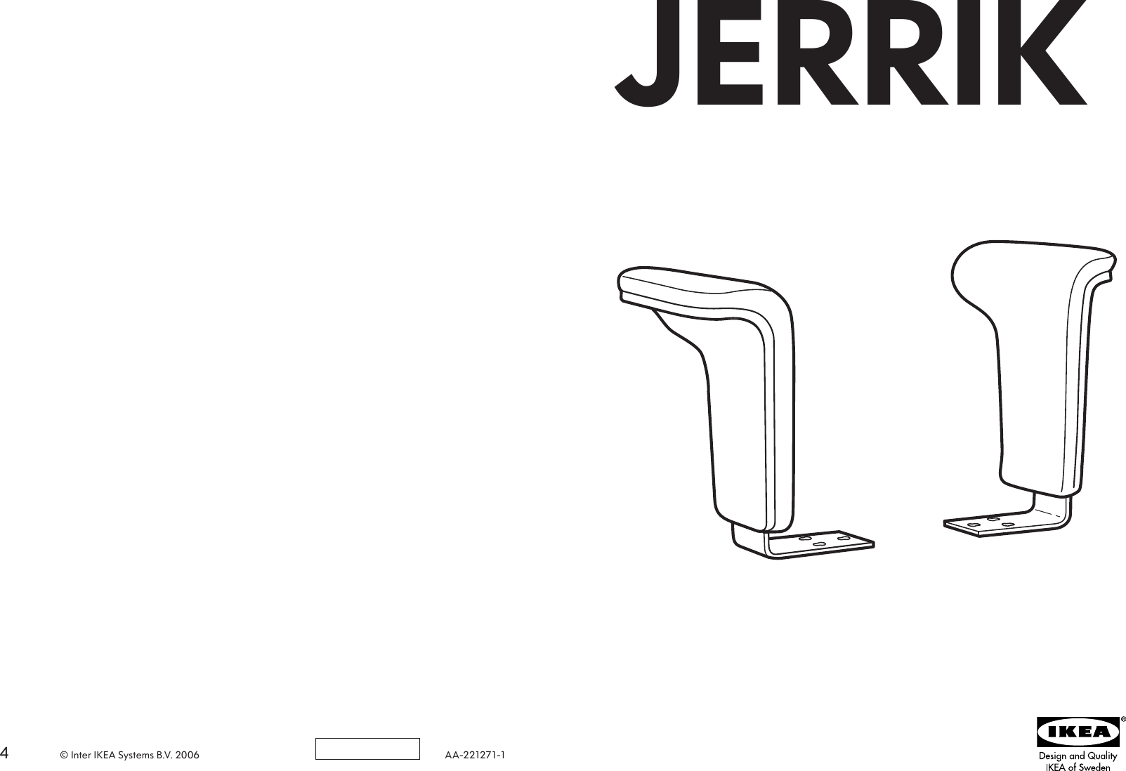 Ikea Jerrik Armrest Pair Assembly Instruction