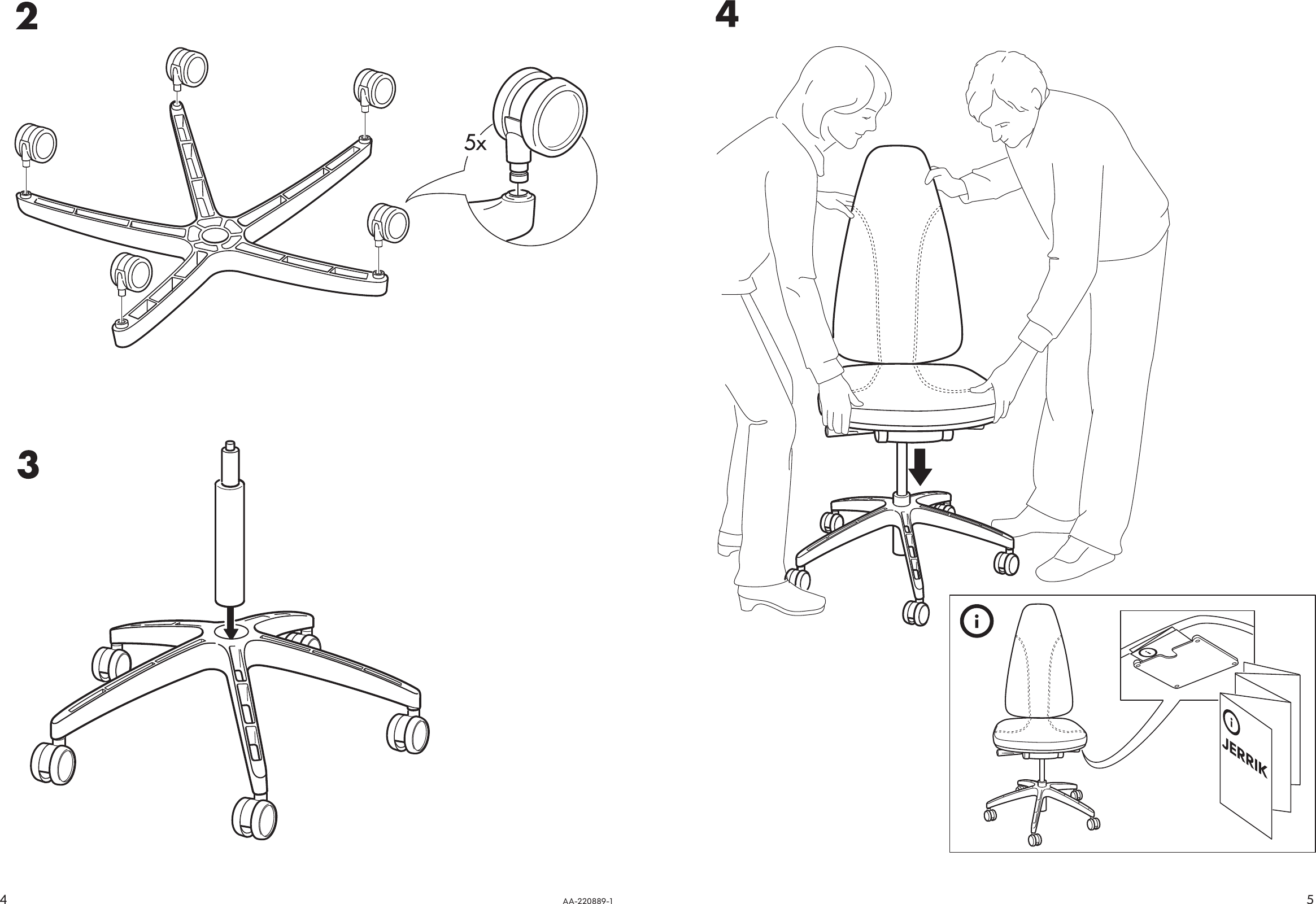 Page 4 of 4 - Ikea Ikea-Jerrik-Swivel-Chair-Assembly-Instruction