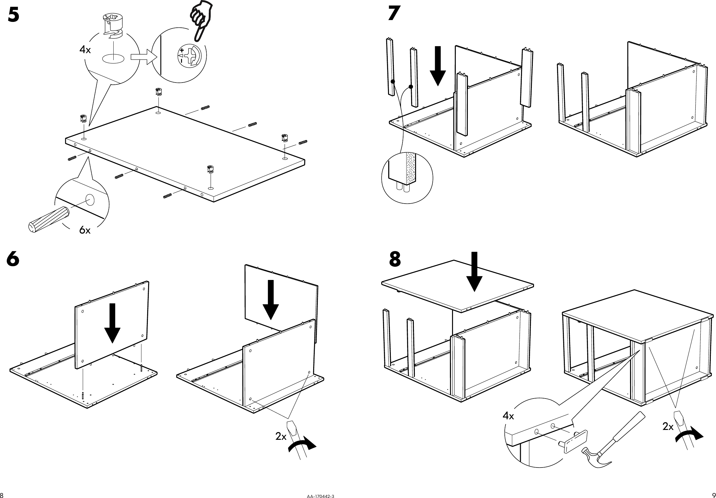 Page 8 of 8 - Ikea Ikea-Jonas-Desk-55-1-8X25-5-8-Assembly-Instruction