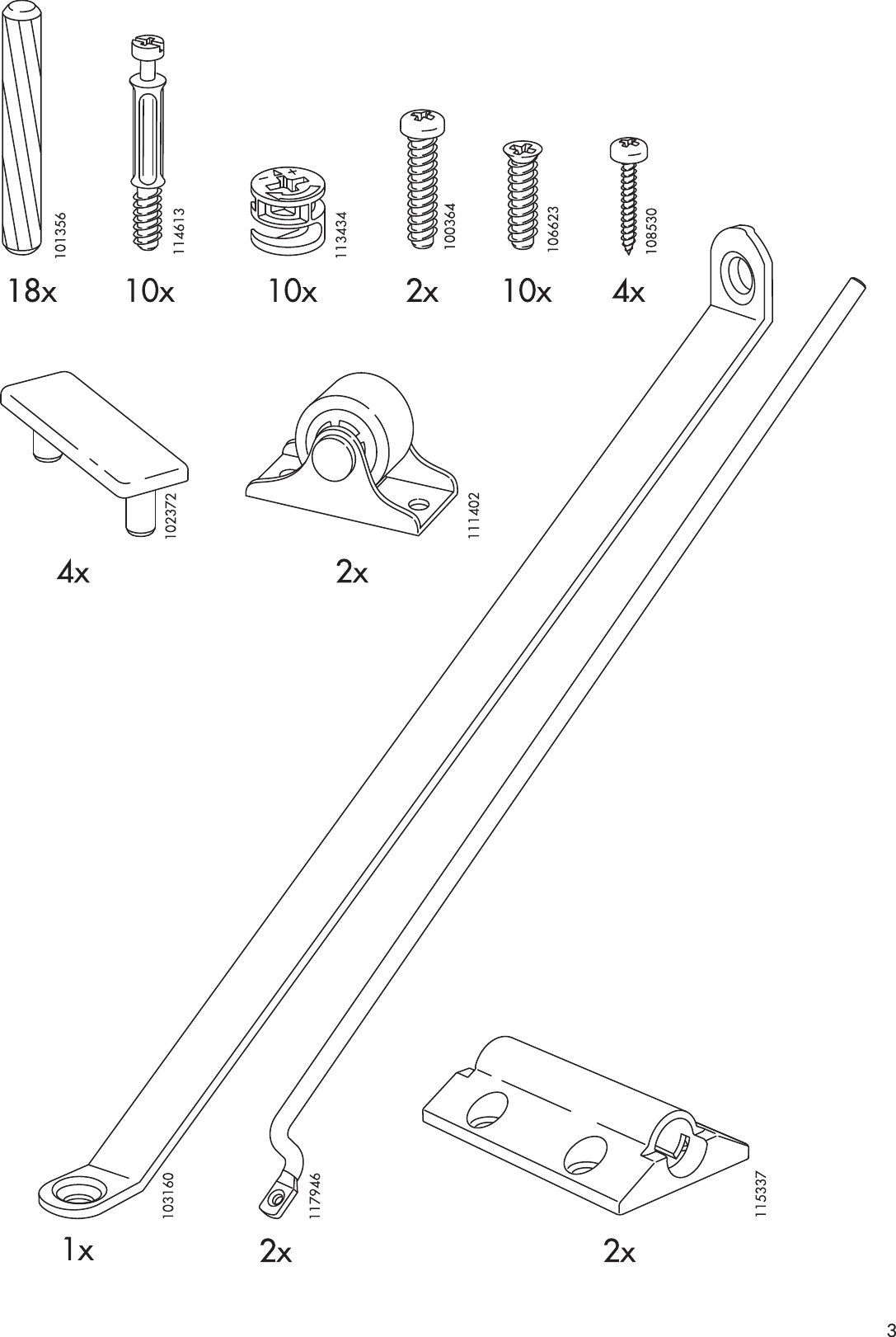 Page 3 of 12 - Ikea Ikea-Jonas-Desk-W-Pull-Out-Panel-Assembly-Instruction
