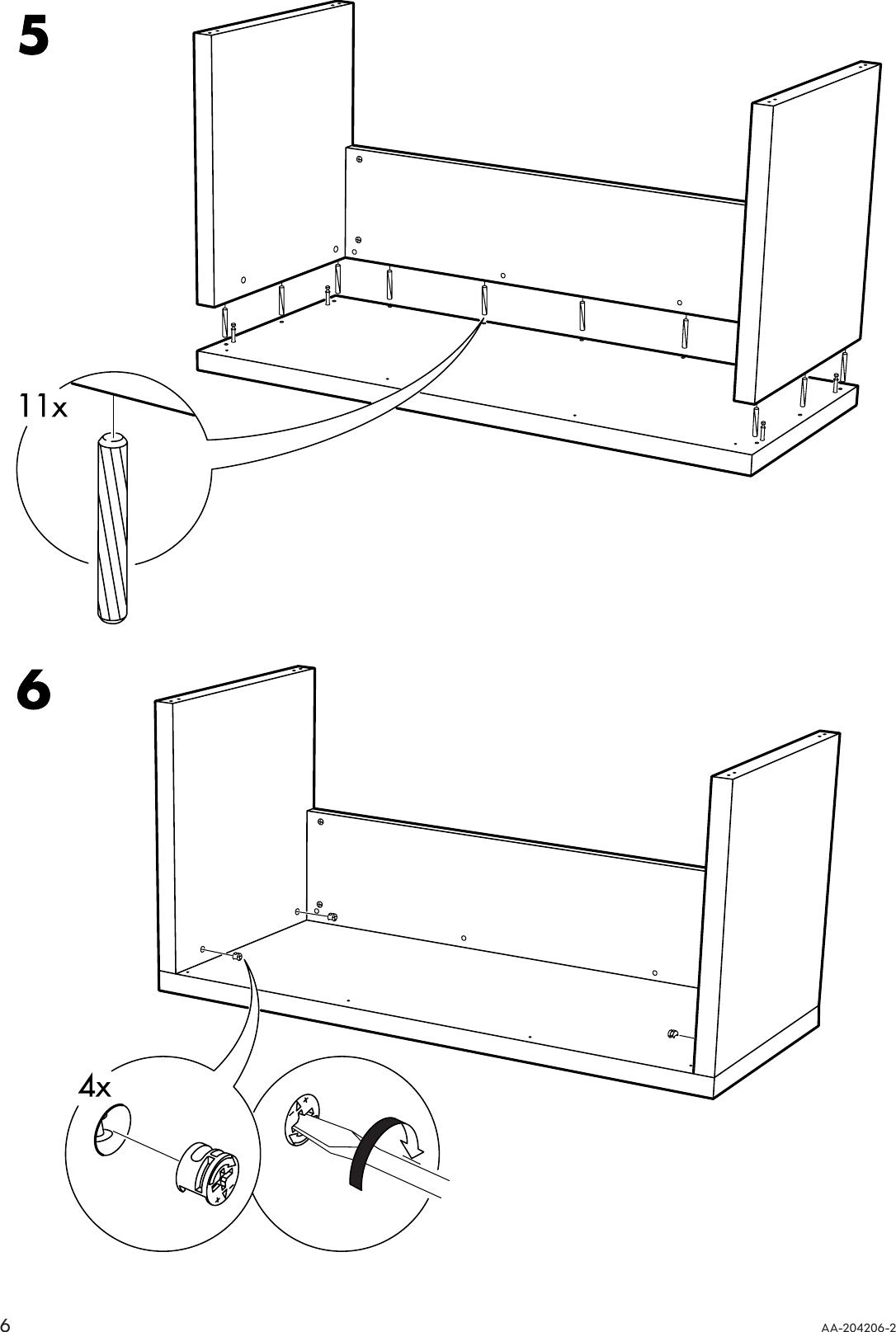 Ikea Jonas Desk W Pull Out Panel Assembly Instruction