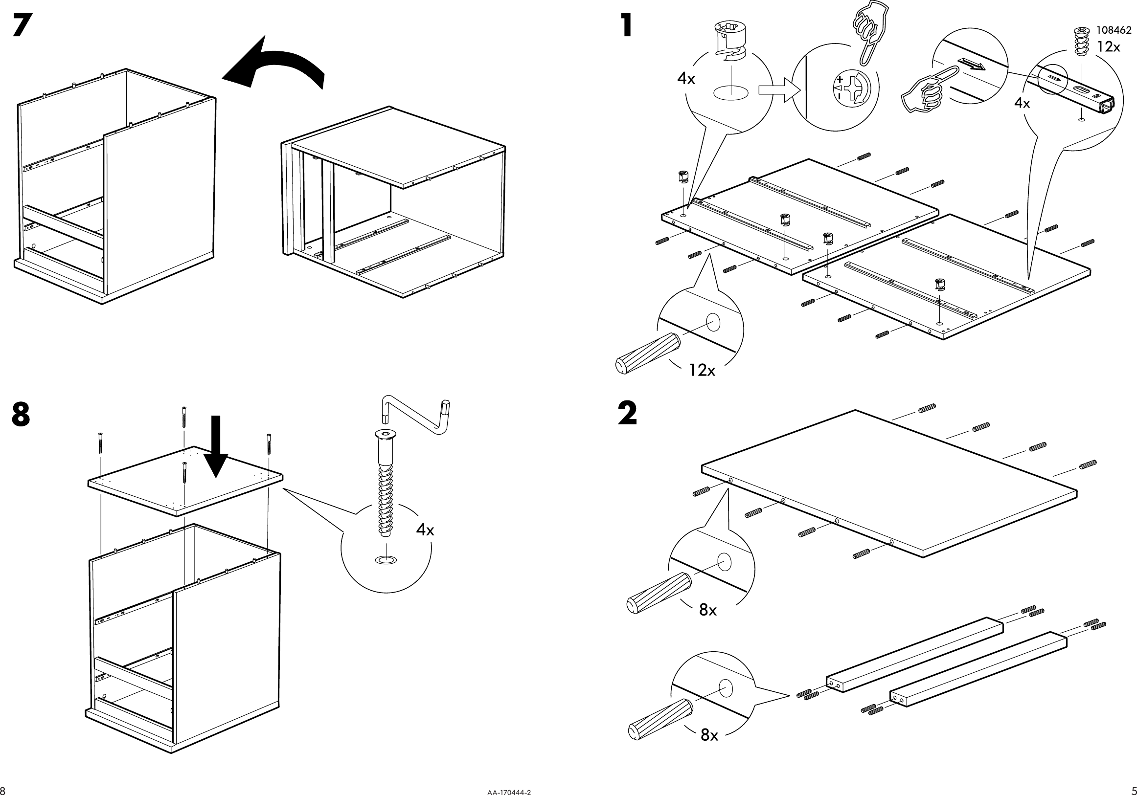 Page 5 of 6 - Ikea Ikea-Jonas-Drawer-Unit-W-Casters-16X20-Assembly-Instruction-2  Ikea-jonas-drawer-unit-w-casters-16x20-assembly-instruction