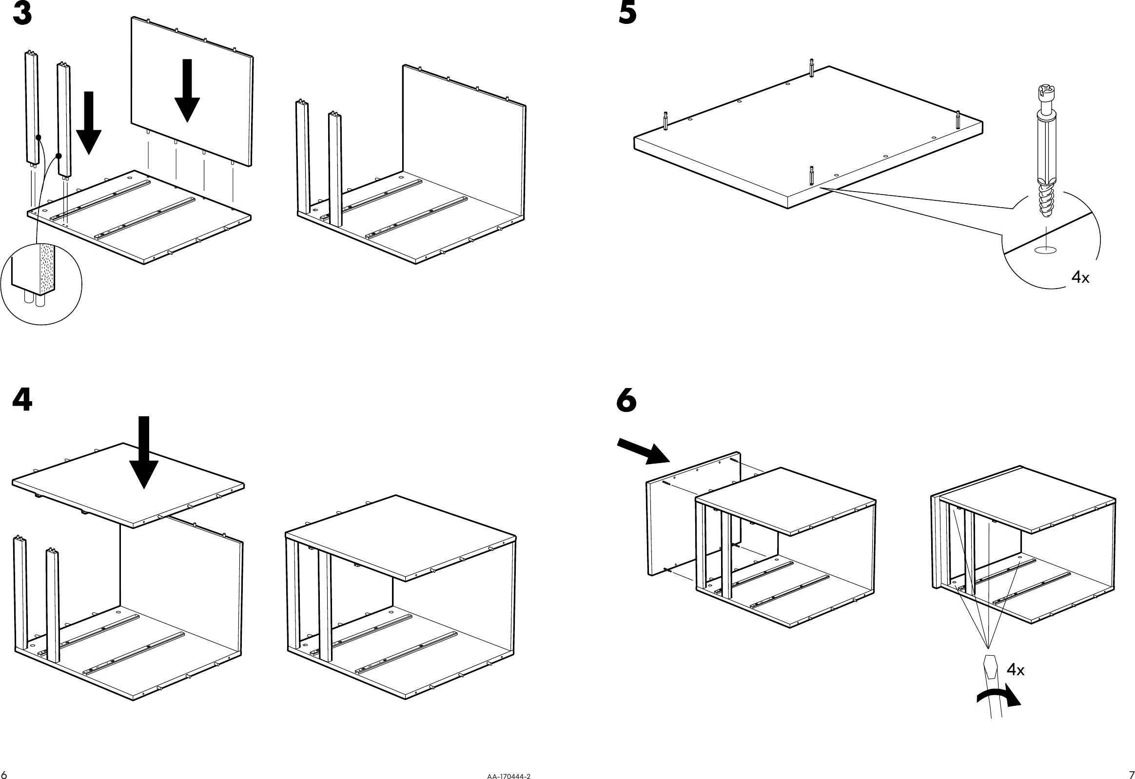 Page 6 of 6 - Ikea Ikea-Jonas-Drawer-Unit-W-Casters-16X20-Assembly-Instruction-2  Ikea-jonas-drawer-unit-w-casters-16x20-assembly-instruction
