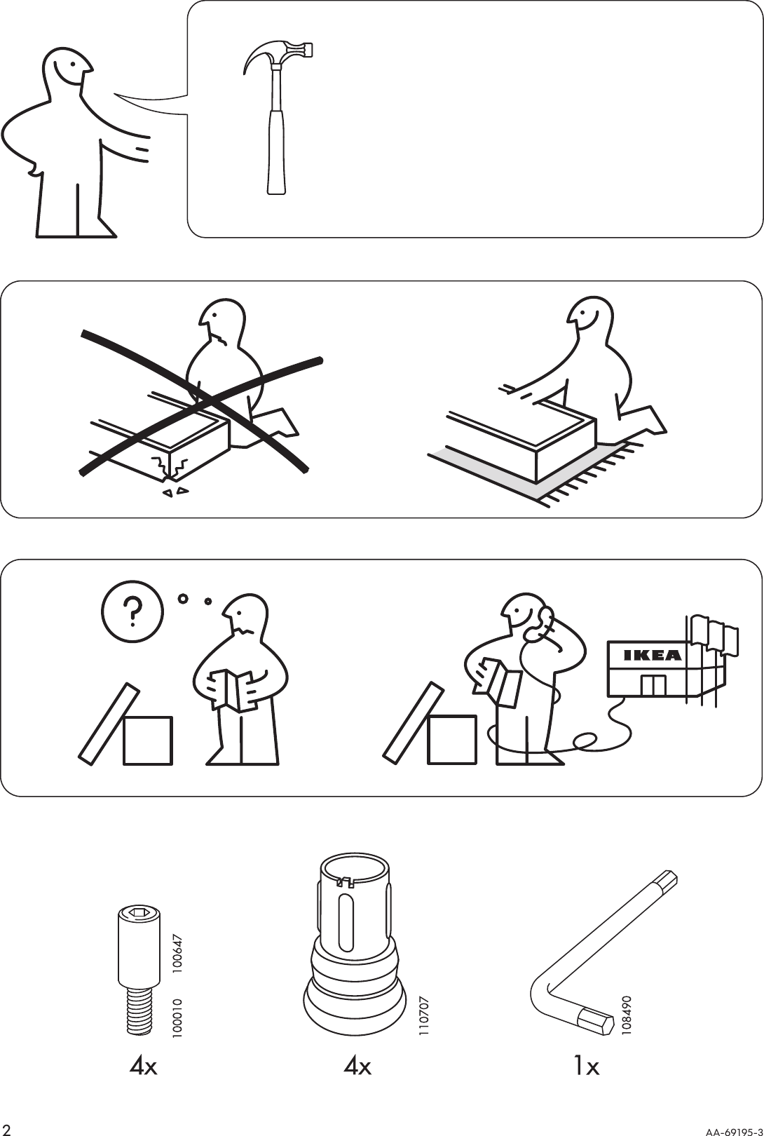 Page 2 of 4 - Ikea Ikea-Julius-Bar-Stool-29-Assembly-Instruction
