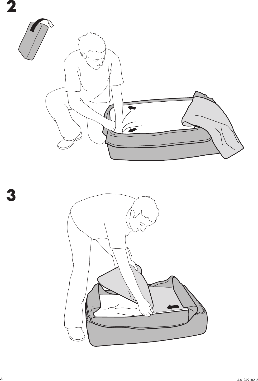 Page 4 of 8 - Ikea Ikea-Karlstad-Footstool-Frame-Cover-Assembly-Instruction