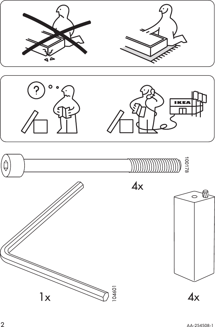 Page 2 of 12 - Ikea Ikea-Karlstad-Free-Standing-Chaise-Cover-Assembly-Instruction