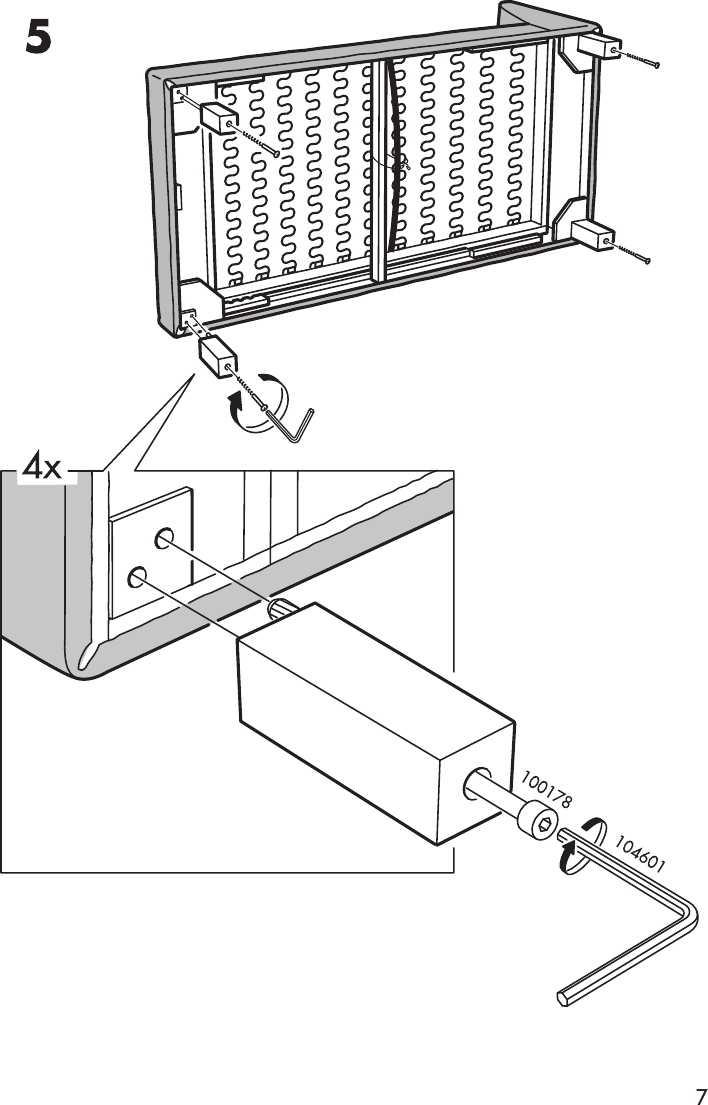 Page 7 of 12 - Ikea Ikea-Karlstad-Free-Standing-Chaise-Cover-Assembly-Instruction