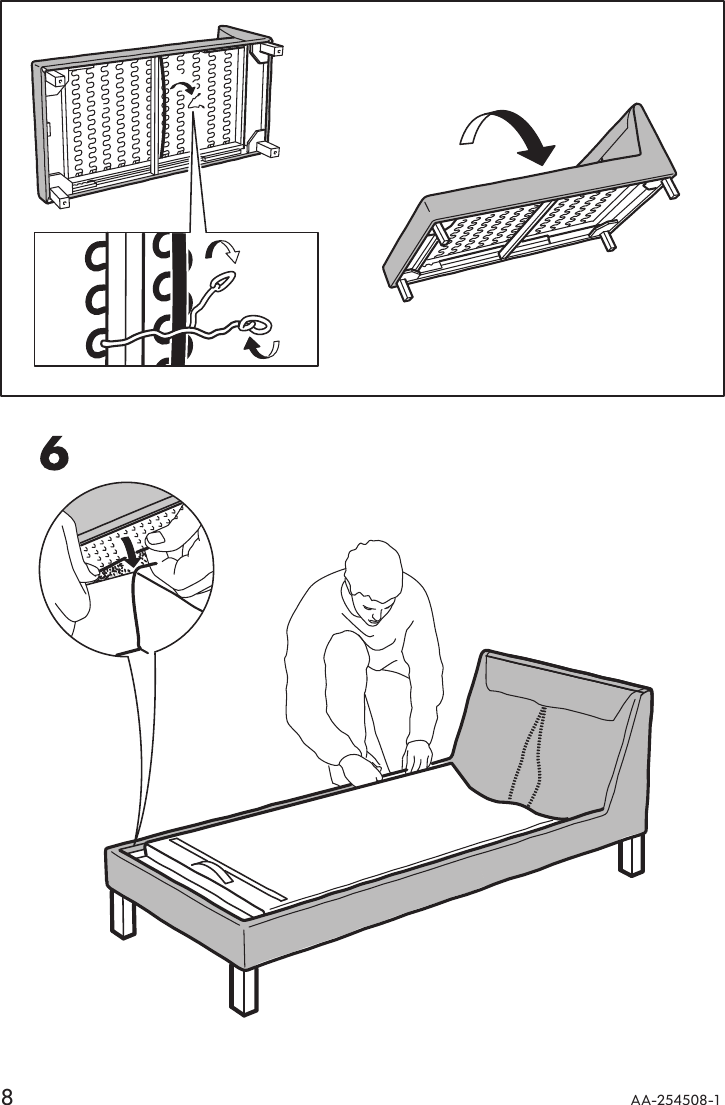Page 8 of 12 - Ikea Ikea-Karlstad-Free-Standing-Chaise-Cover-Assembly-Instruction