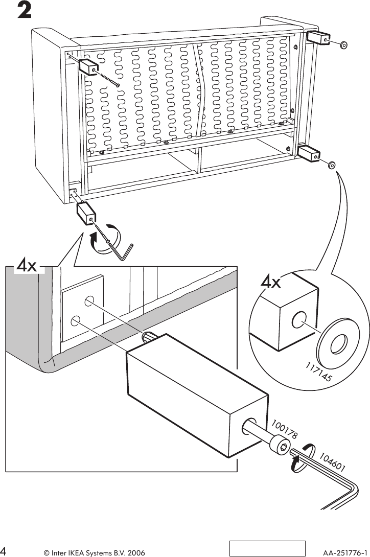 Page 4 of 4 - Ikea Ikea-Karlstad-Leg-5-7-8-4Pk-Assembly-Instruction