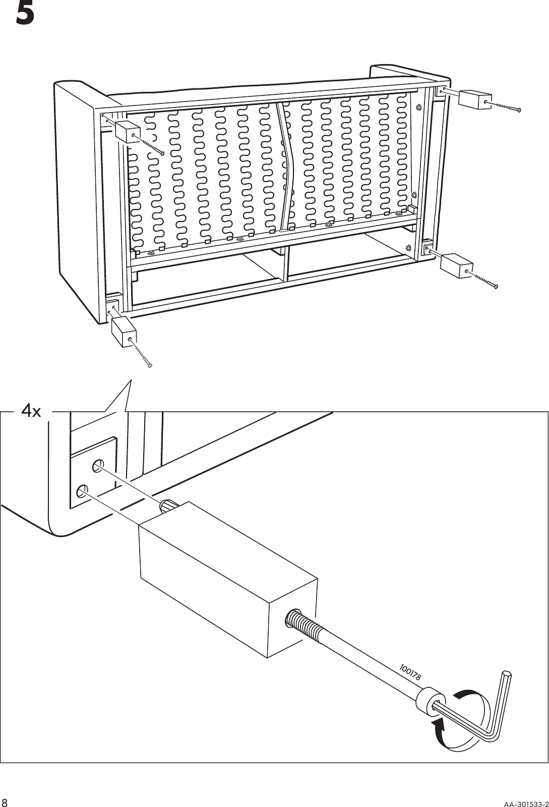 Page 8 of 12 - Ikea Ikea-Karlstad-Long-Cover-For-Sofa-Loveseat-Chair-Assembly-Instruction