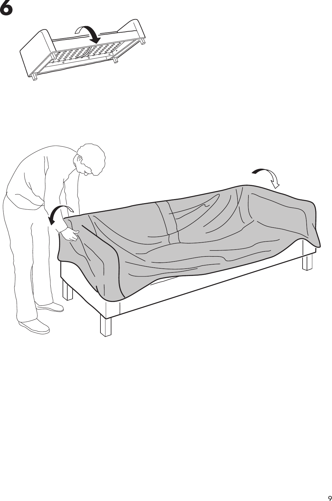 Page 9 of 12 - Ikea Ikea-Karlstad-Long-Cover-For-Sofa-Loveseat-Chair-Assembly-Instruction