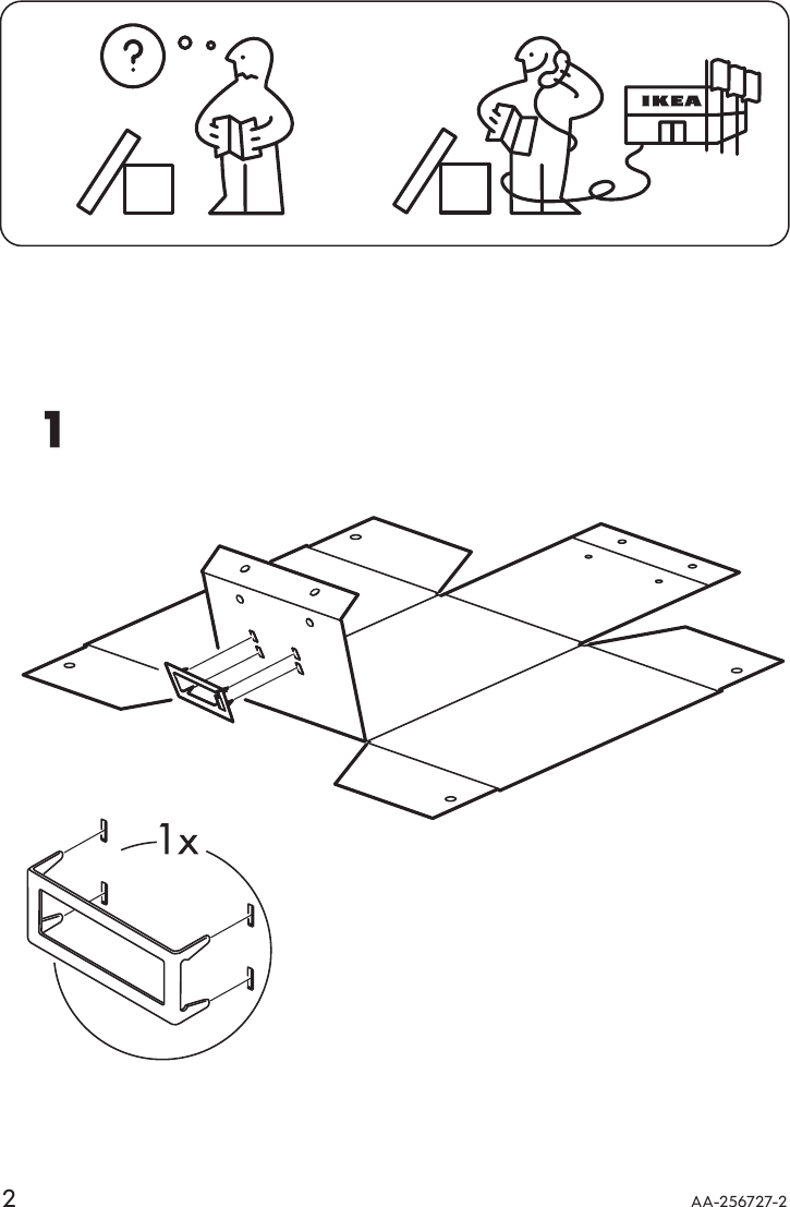 Page 2 of 4 - Ikea Ikea-Kassett-Cd-Box-W-Lid-6X10X6-2Pk-Assembly-Instruction