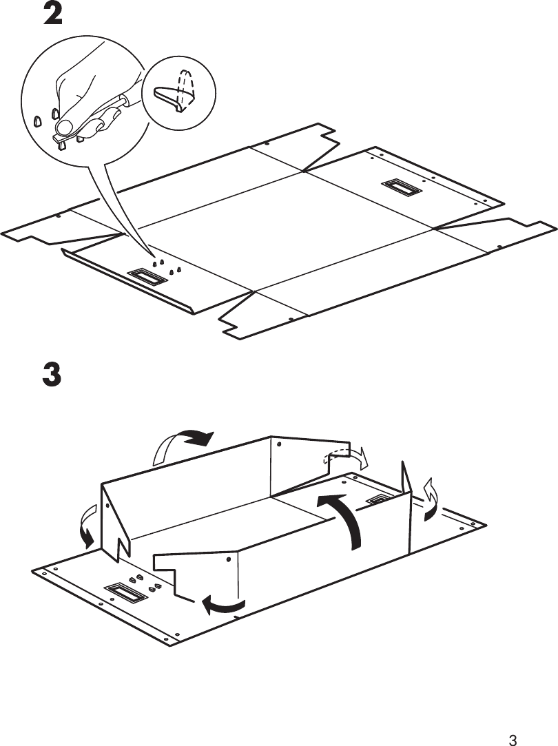 Page 3 of 4 - Ikea Ikea-Kassett-Clothes-Box-W-Lid-17X22X7-Assembly-Instruction