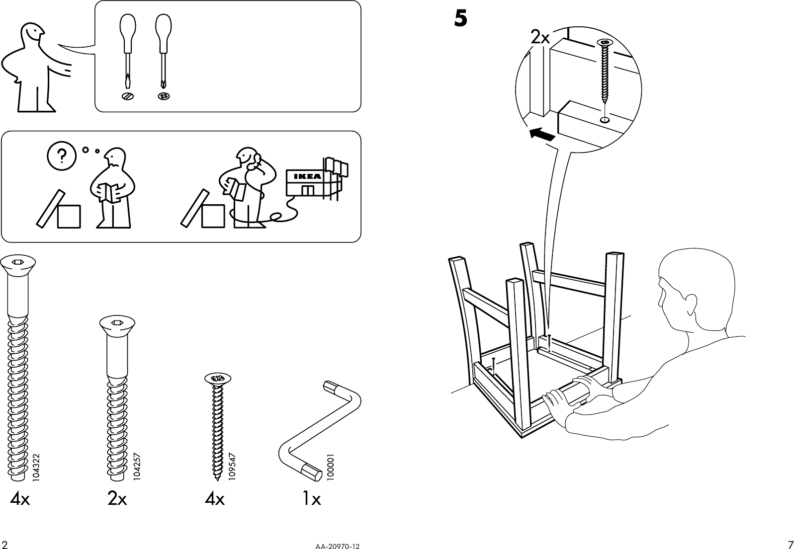 Page 2 of 4 - Ikea Ikea-Kaustby-Chair-Assembly-Instruction