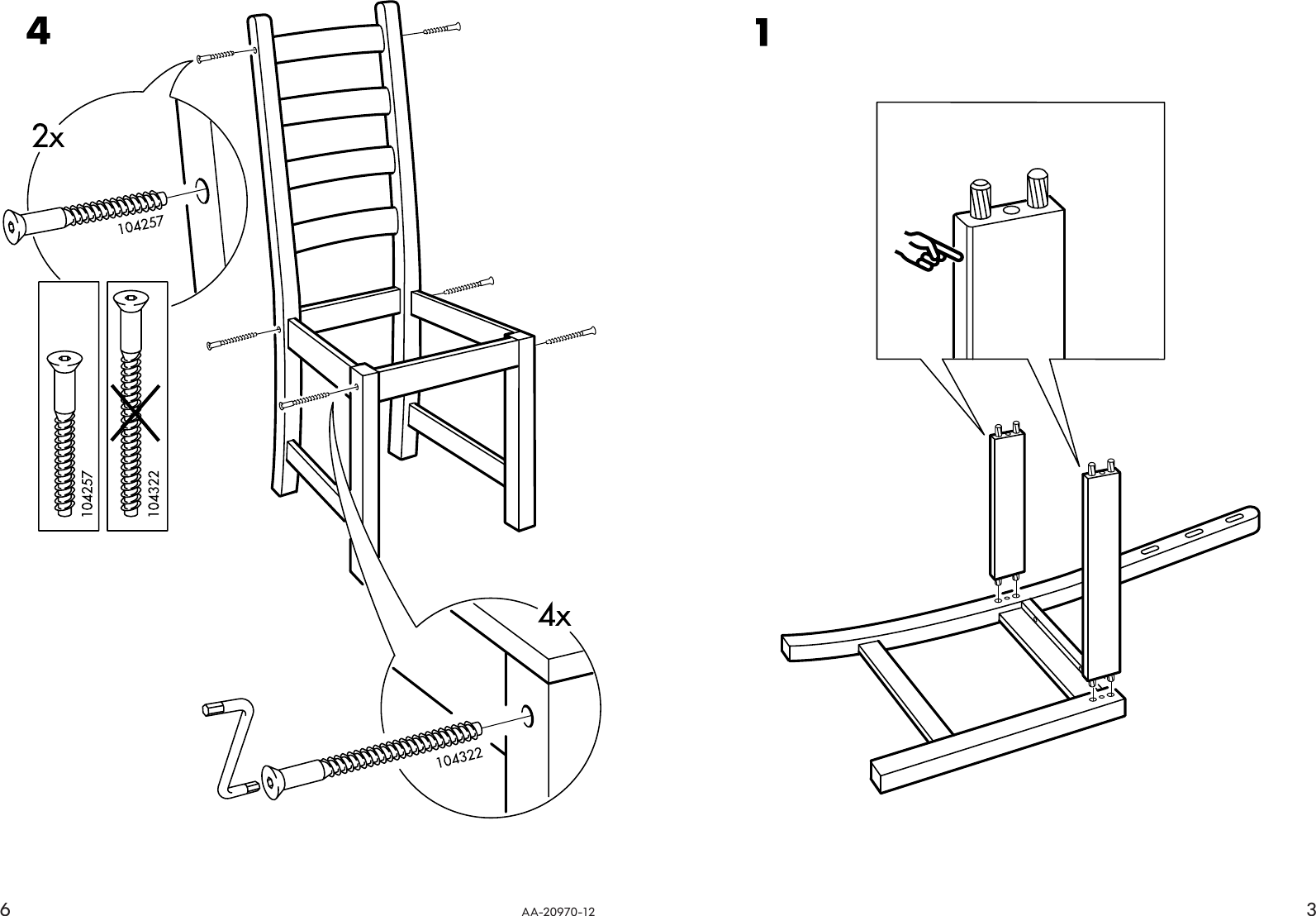 Ikea Kaustby Chair Assembly Instruction